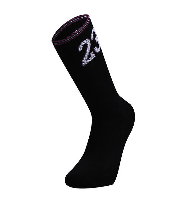 Bolero Uzun Siyah 23 Numara İşlemeli Basketbol Çorabı