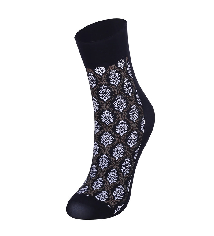 Bolero Desenli Baskılı Soket Çorap