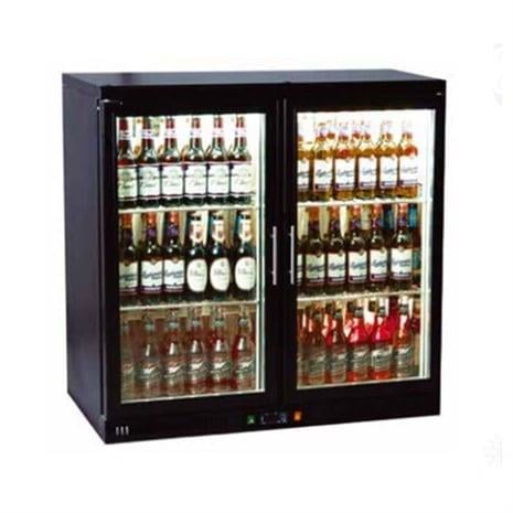 Csa İnox Karacasan Endüstriyel Çift Kapılı Set Üstü Bar Arkası Şişe Soğutucu Buzdolabı (310 Litre)