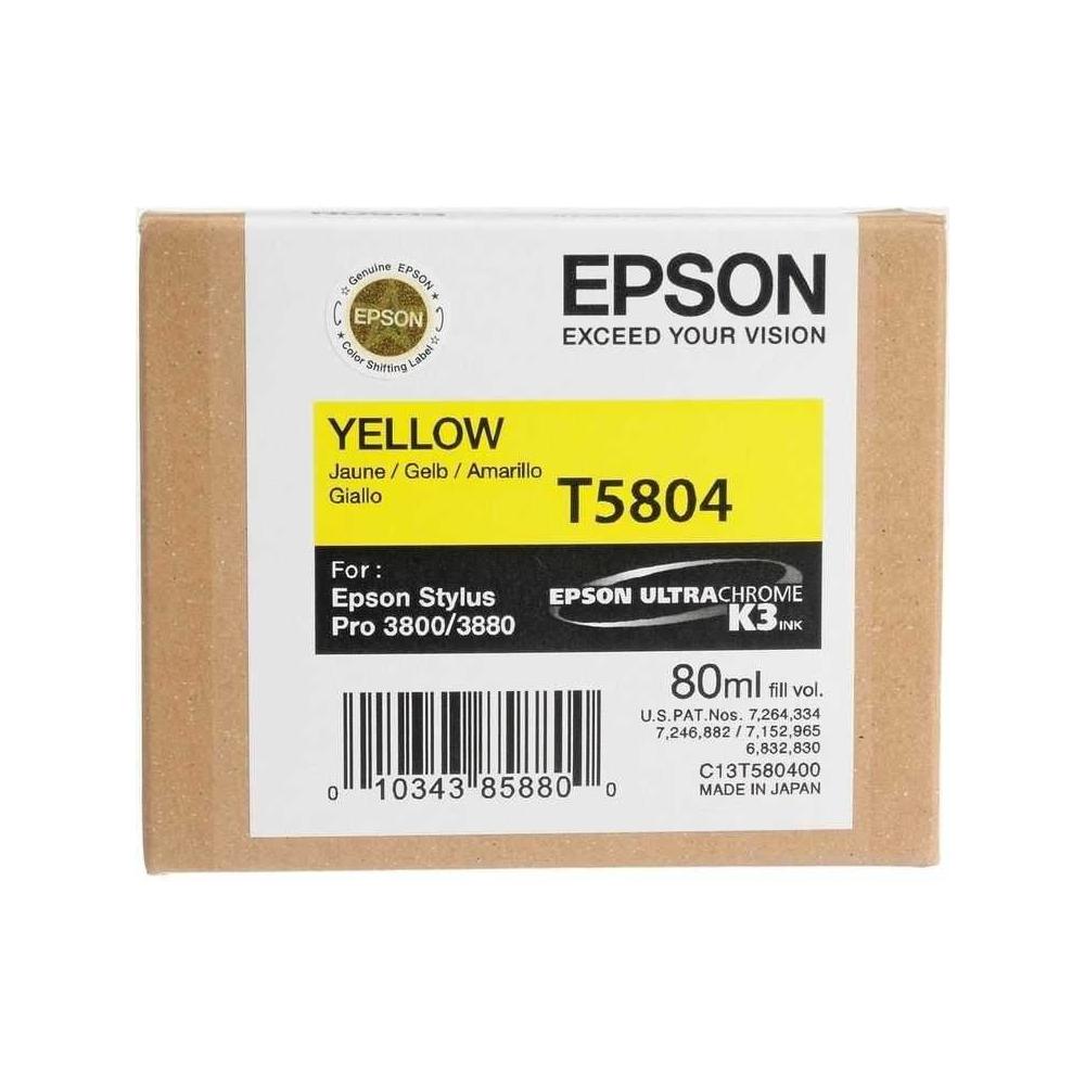 Epson T5804 C13T580400 Sarı Kartuş.3880