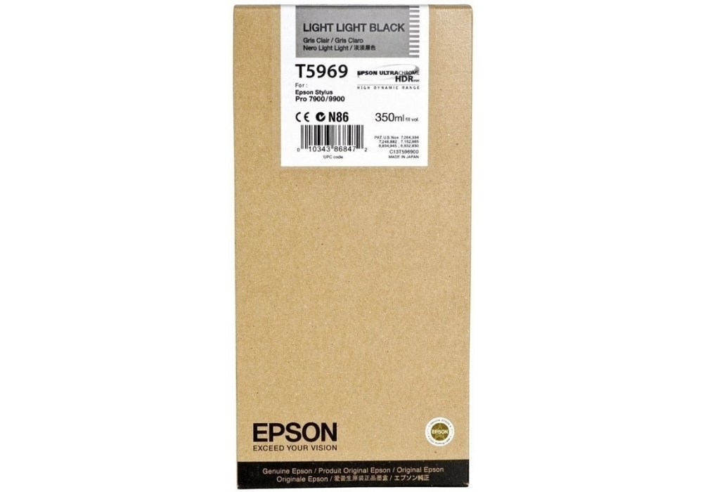 Epson T5969/C13T596900 Açık Açık Siyah Kartuş Stylus Pro 7700/7900