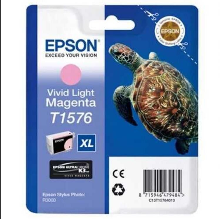 Ink Cartridge Magenta Light. With Pigment İnk Epson C13T15764010