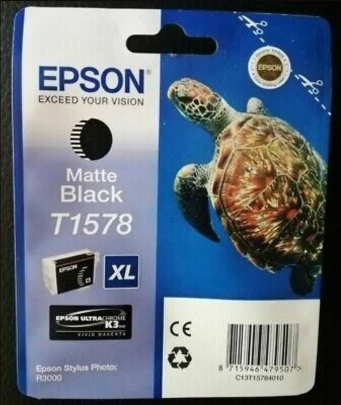 Ink Cartridge Matte Black. With Pigment İnk Epson C13T15784010