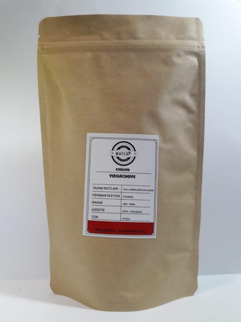 Waycup Coffee Ethiopia Yirgacheffe Çekirdek Kahve 500Gr