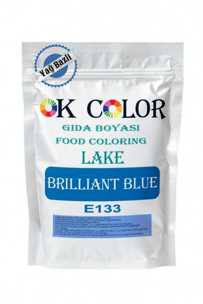 Lake Brilliant Blue E133 Mavi Yağ Bazlı Toz Gıda Boyası 1 Kg