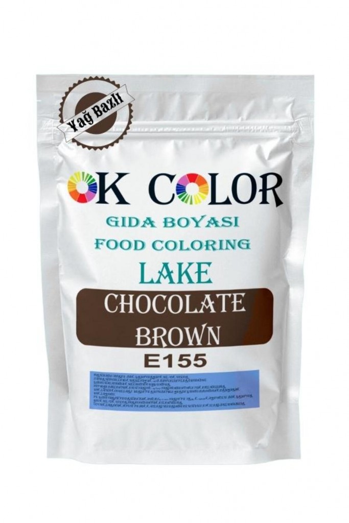 Lake Chocolate Brown E155 Kahverengi Yağ Bazlı Toz Gıda Boyası 500 Gr
