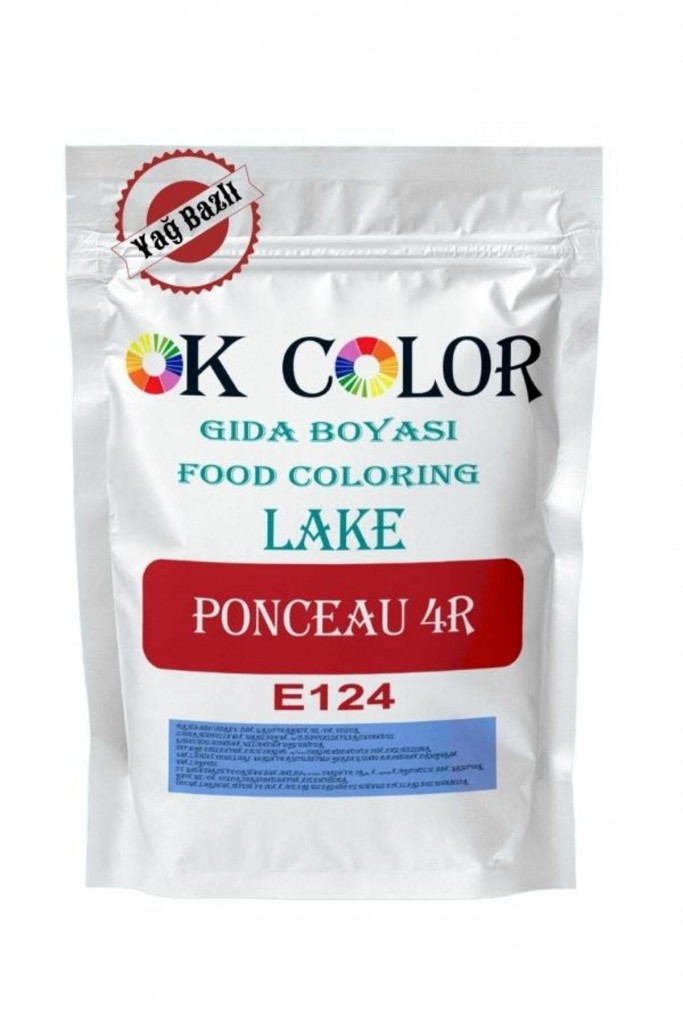 Lake Ponceau 4R E124 Kırmızı Yağ Bazlı Toz Gıda Boyası 1 Kg