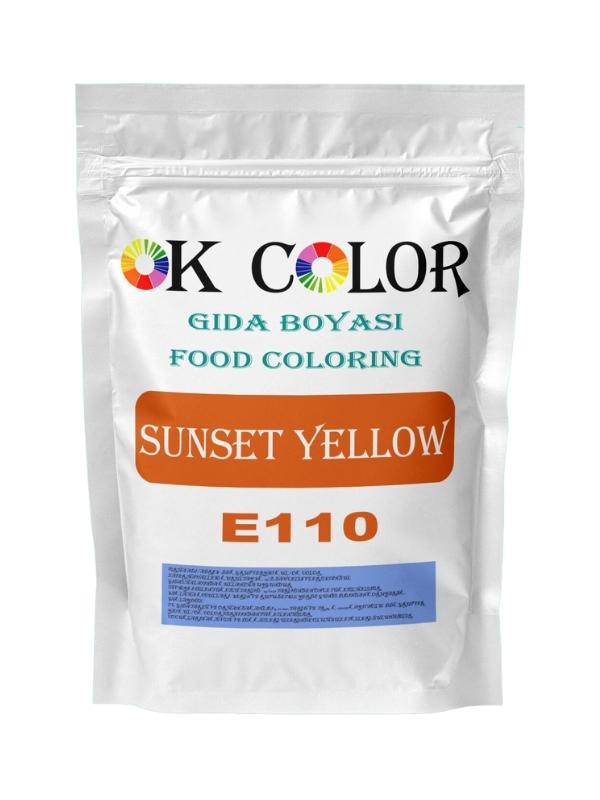 Sunset Yellow E110 Gün Batımı Sarısı Toz Gıda Boyası 1Kg
