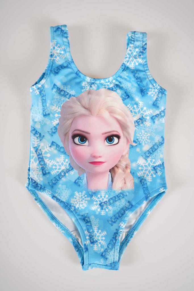 Yeni̇ Sezon Kiz Çocuk Elsa Desenli̇ Askili Mayo