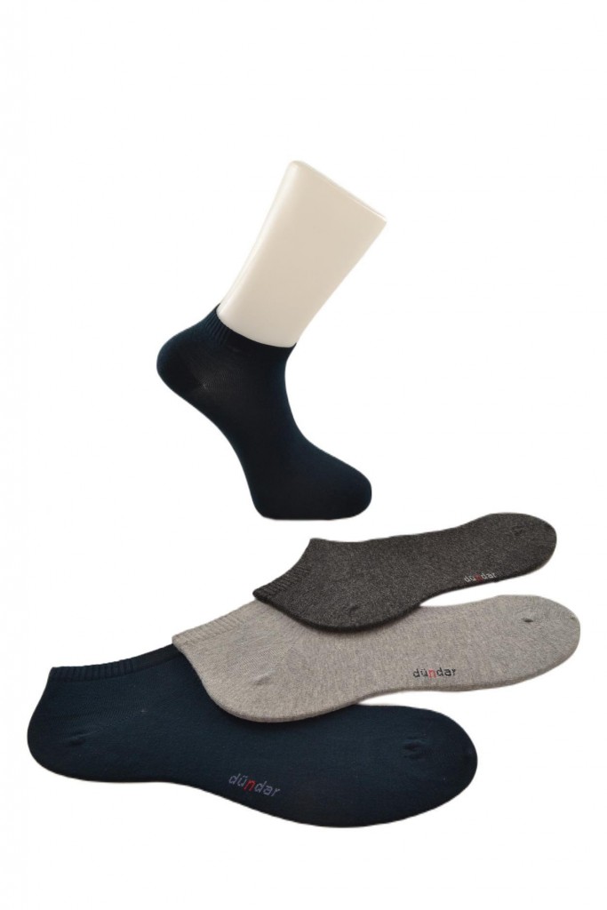 Dündar Erkek Plus 4 Lü Dikişsiz Kokulu Penye Patik Çorap