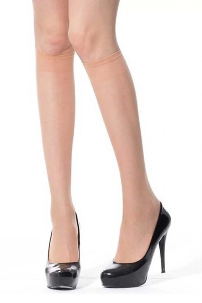 Kadın Diz Altı Pantolon Çorabı 12 Li Fit İnce Parlak Burnu Takviyeli Dayanıklı Lastikli  Müjde  -