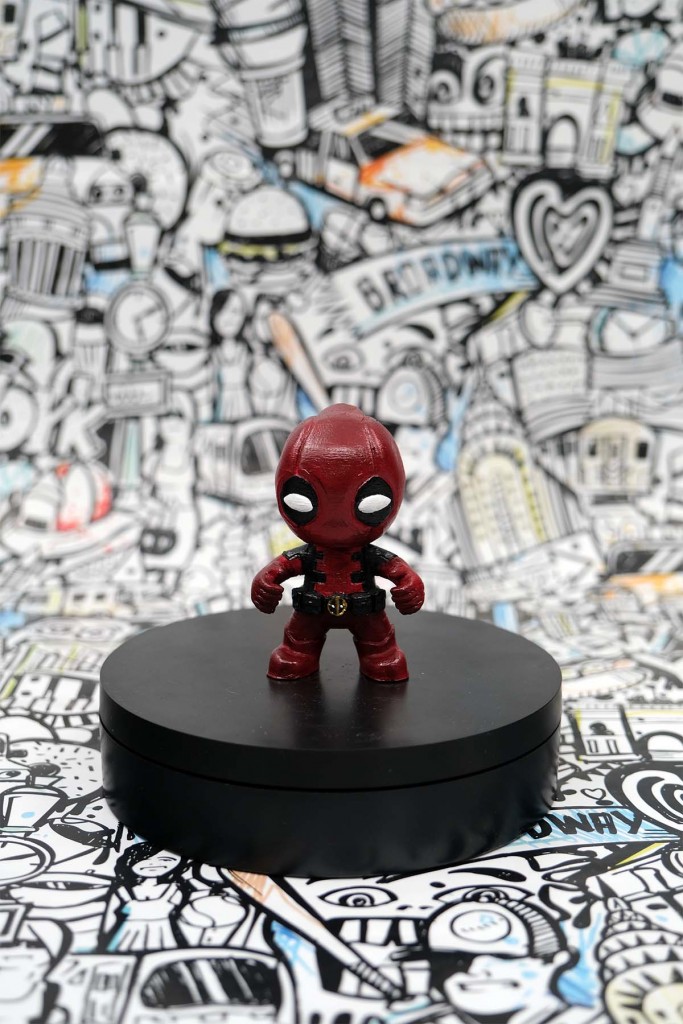Mini Sevimli Deadpool Biblo(8 Cm) Figür Figürler 3D Figür Oyun Figürleri Avatar Figür