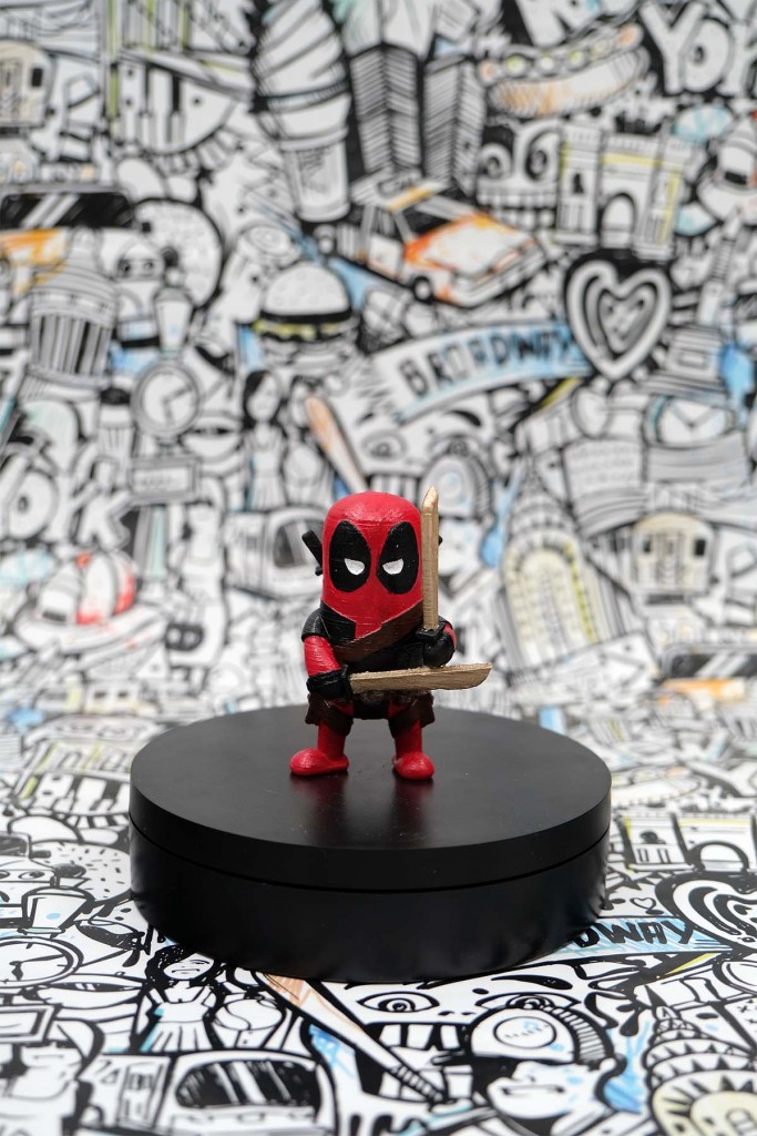 Mini Sevimli Deadpool Masaüstü Biblo Figür Figürler 3D Figür Oyun Figürleri Avatar Figür