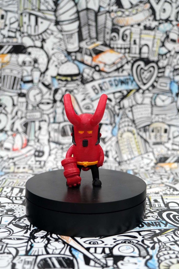 Mini Sevimli  Hellboy Masaüstü Biblo Figür Figürler 3D Figür Oyun Figürleri Avatar Figür