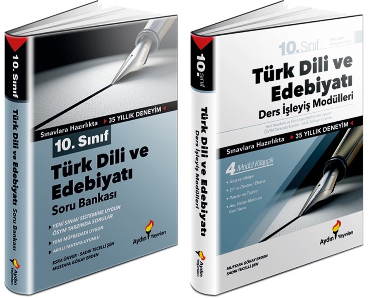 Aydın 2024 10. Sınıf Türk Dili Ders İşleyiş + Soru Seti 2 Kitap
