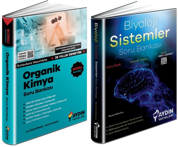 Aydın 2024 Ayt Organik Kimya + Sistemler Soru Seti 2 Kitap