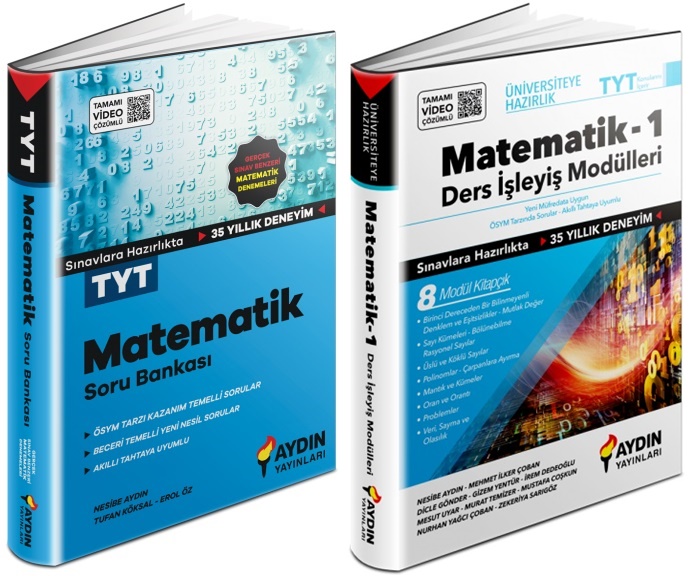 Aydın 2024 Tyt Matematik Soru + Ders İşleyiş Modülü Seti 2 Kitap