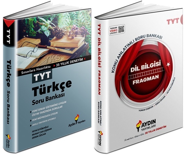 Aydın 2024 Tyt Türkçe + Dil Bilgisi Soru Seti 2 Kitap