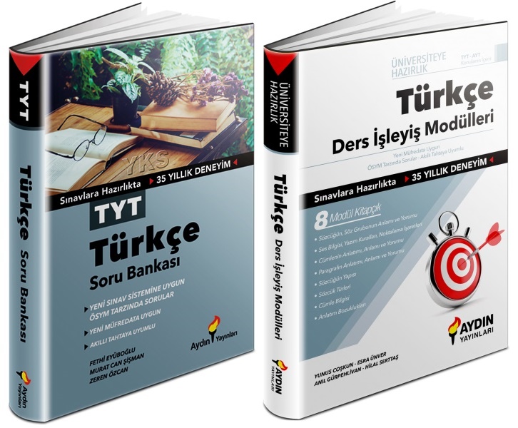Aydın 2024 Tyt Türkçe Soru + Ders İşleyiş Seti 2 Kitap