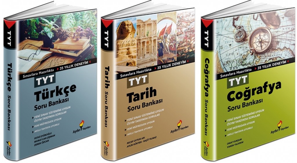 Aydın 2024 Tyt Türkçe + Tarih + Coğrafya Soru Seti 3 Kitap