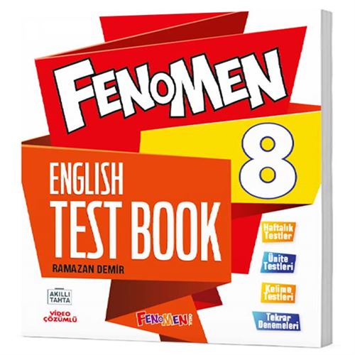 Fenomen Okul 2024 8. Sınıf English Test Book İngilizce Soru Bankası