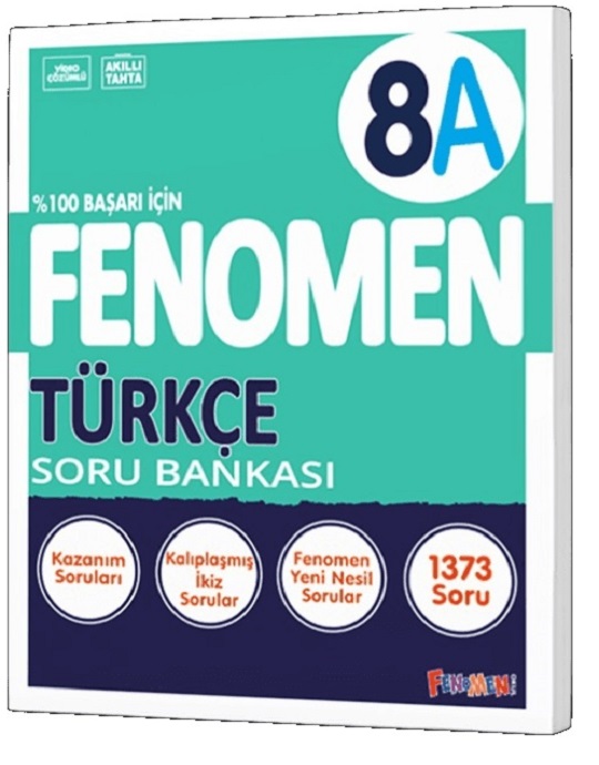 Fenomen Okul 2024 8. Sınıf Türkçe Soru Bankası A Yeni Nesil Kolay
