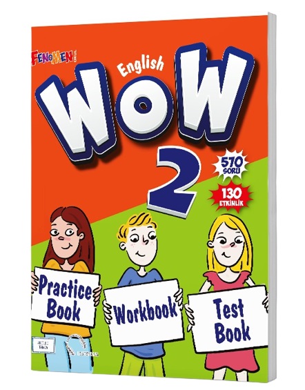 Gama Fenomen 2024 2. Sınıf Wow English Practice Book + Workbook + Test Book