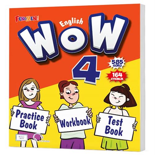 Gama Fenomen 2024 4. Sınıf Wow English Practice Book + Workbook + Test Book