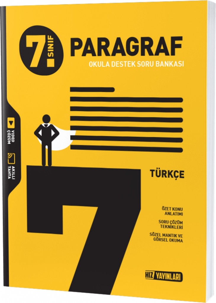 Hız Yayınları 2024 7. Sınıf Türkçe Paragraf Soru Bankası