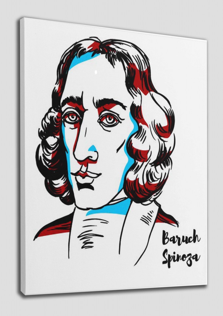 Baruch Spinoza Dekoratif Kanvas Tablo 1236 Karışık 125 X 70