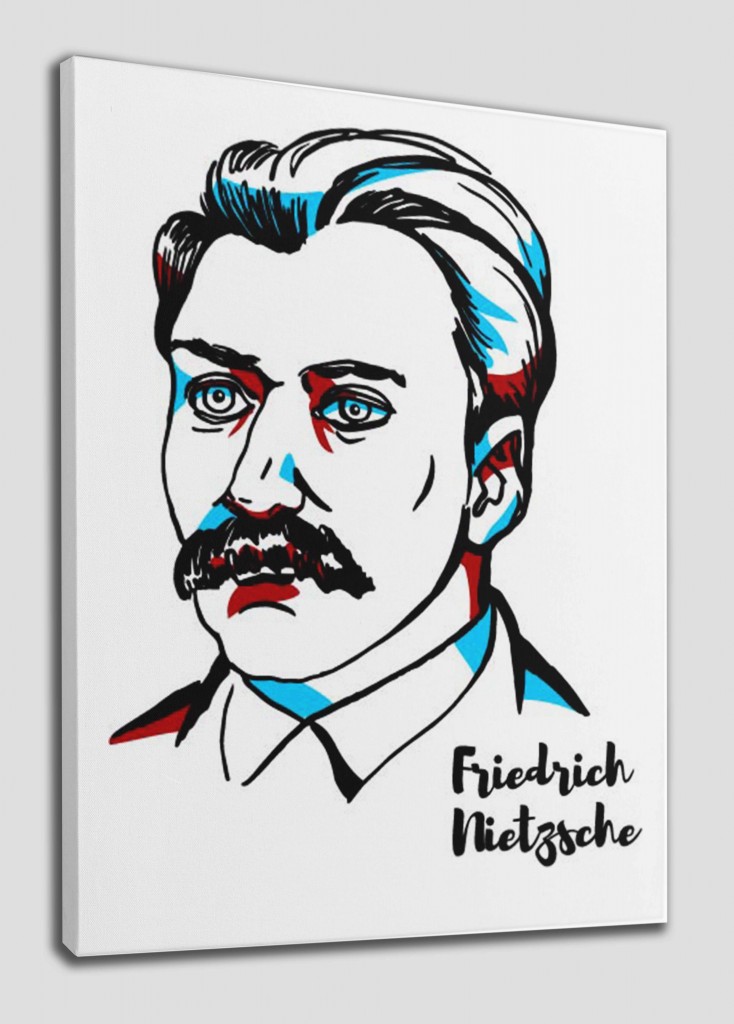 Friedrich Nietzsche Dekoratif Kanvas Tablo 1240 Karışık 125 X 70