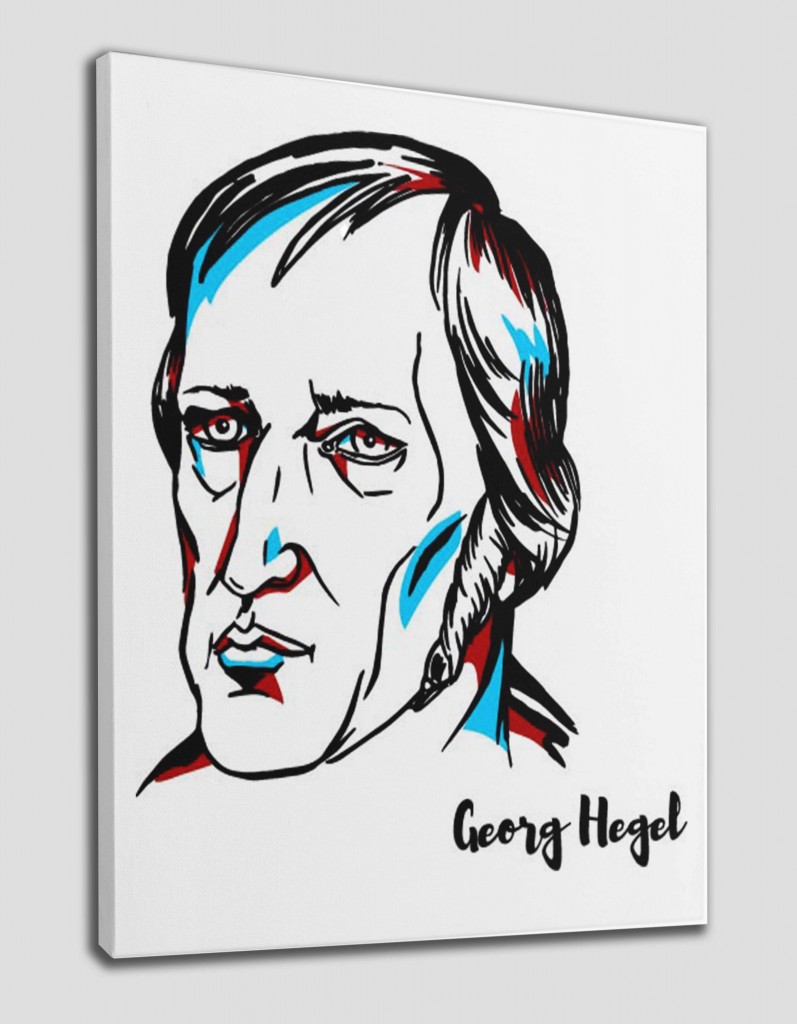 Georg Wilhelm Friedrich Hegel Dekoratif Kanvas Tablo 1238 Karışık 95 X 55