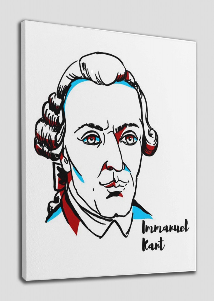 Immanuel Kant Dekoratif Kanvas Tablo 1239 Karışık 125 X 70