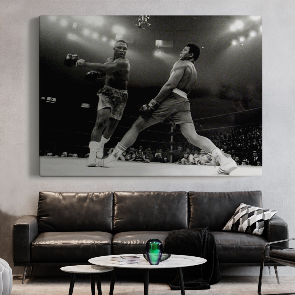 Muhammed Ali-Joe Frazier Tablosu, Spor Salonu Motivasyon Tablosu ( Üç Parça   ) Beyaz 60 X 90