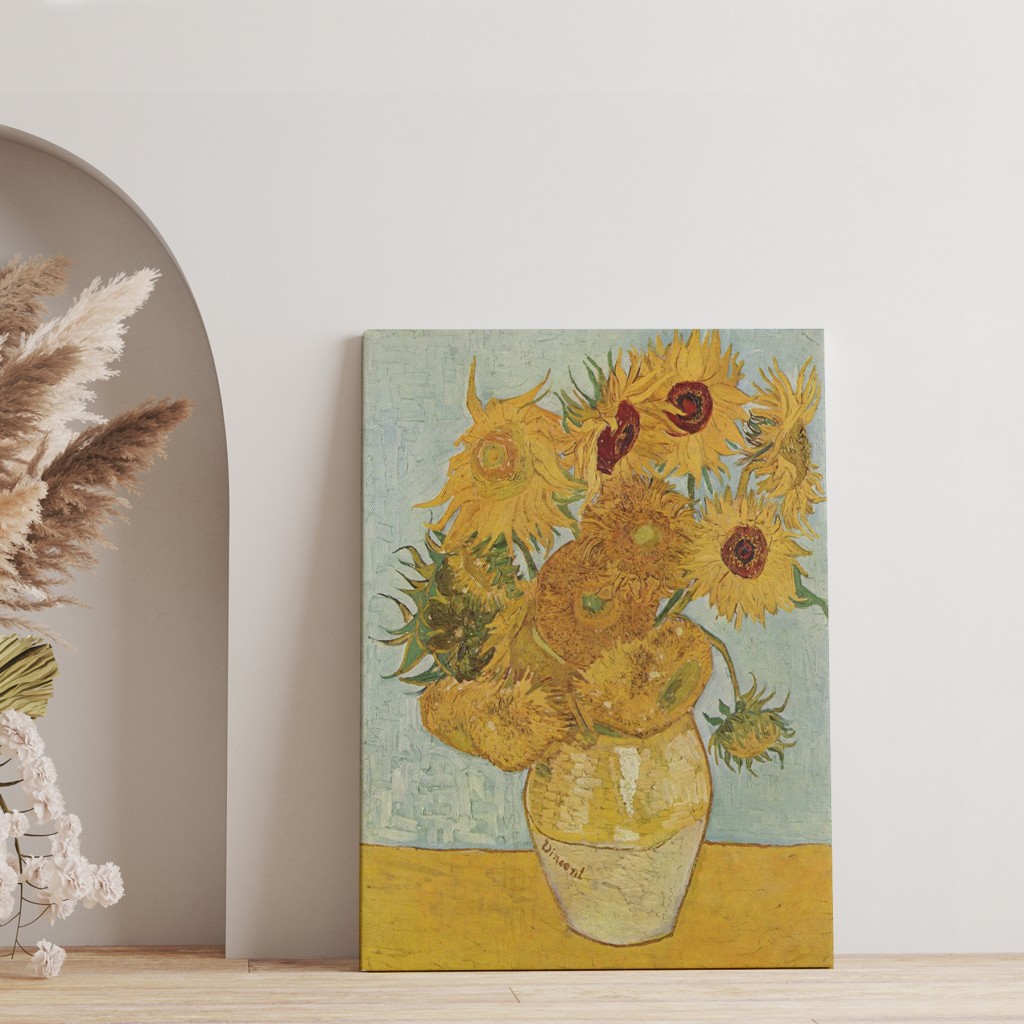 Vincent Van Gogh Ayçiçekleri İsimli Eseri Kanvas Tablo Karışık 100 X 70