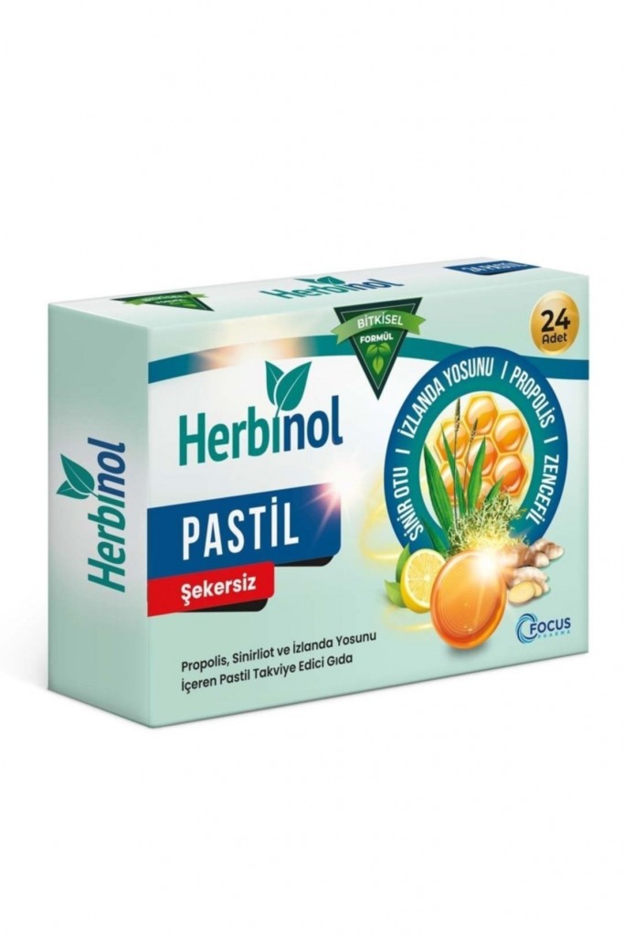 Herbinol Propolis, Sinirliot Ve İzlanda Yosunu Pastil 24 Adet