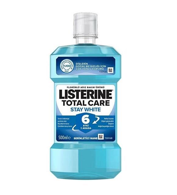 Listerine Stay White Serinletici Nane Ağız Bakım Suyu 500Ml