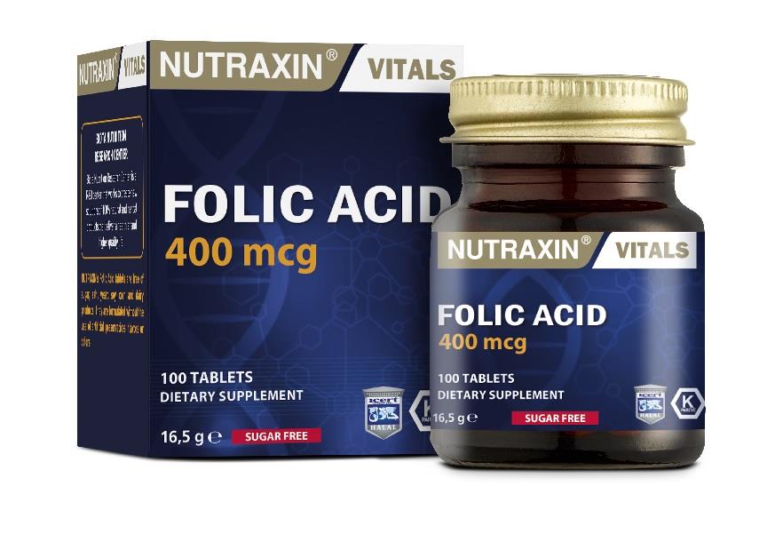 Nutraxin Folic Acid 100 Tablet