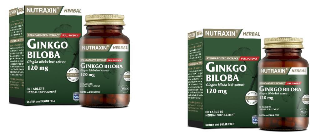 Nutraxin Ginkgo Biloba 60 Kapsül X 2 Adet