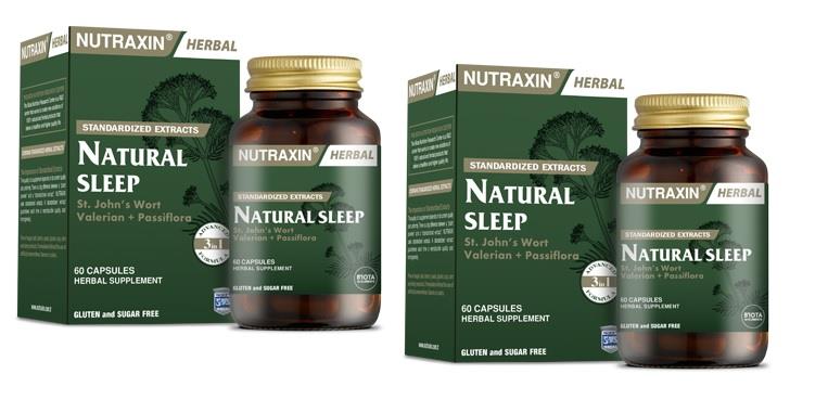 Nutraxin Natural Sleep 60 Kapsül X 2 Adet