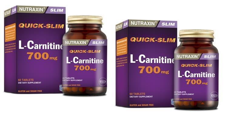 Nutraxin Qs L-Carnitine 700 Mg 60 Tablet X 2 Adet