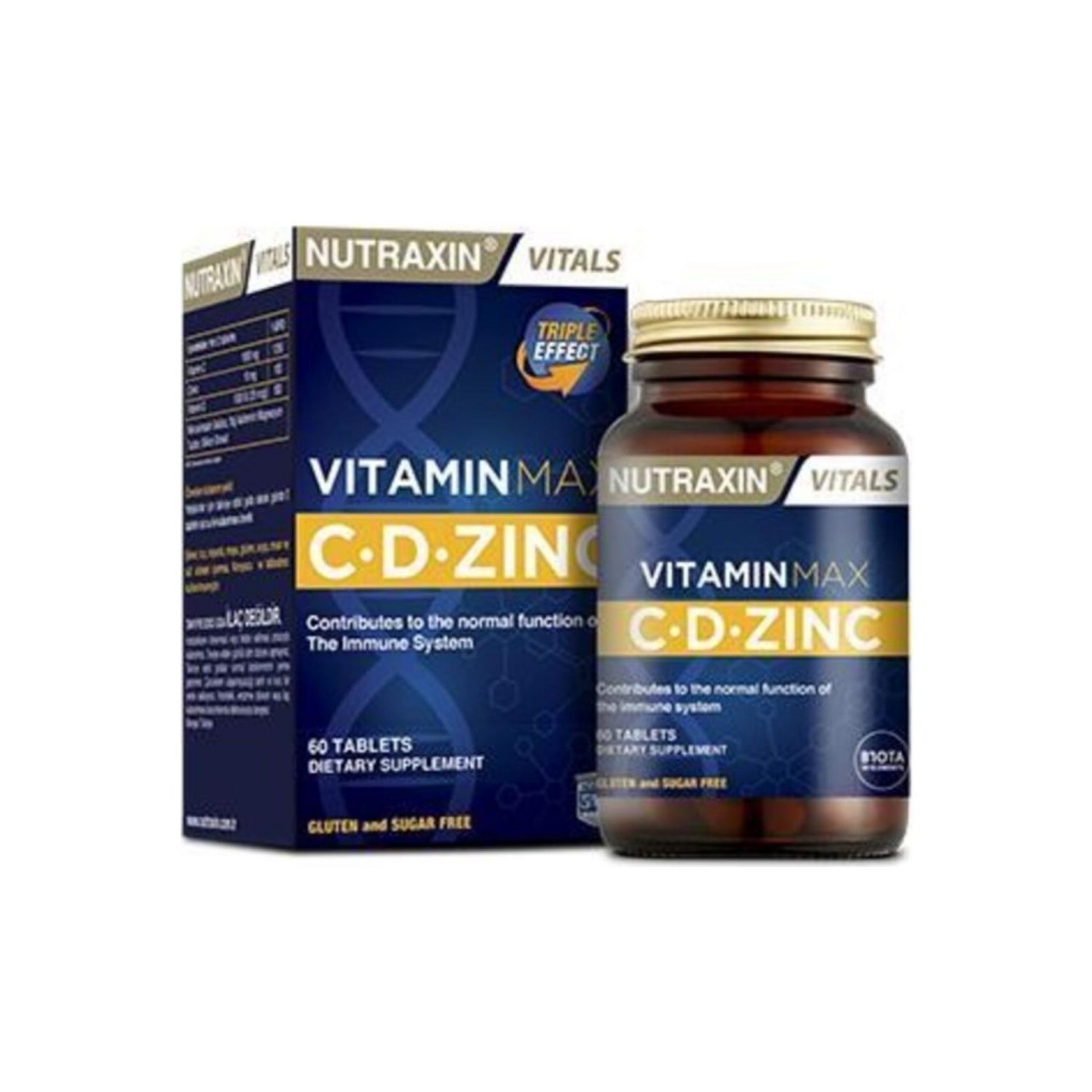 Nutraxin Vitamin Max C-D-Zinc 60 Tablet