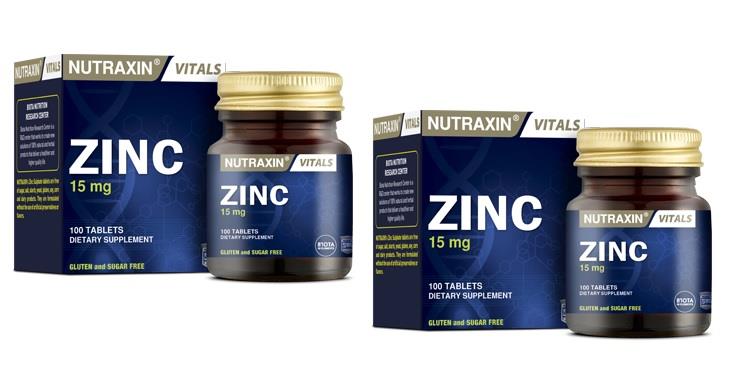 Nutraxin Zinc 15 Mg 100 Tablet X 2 Adet
