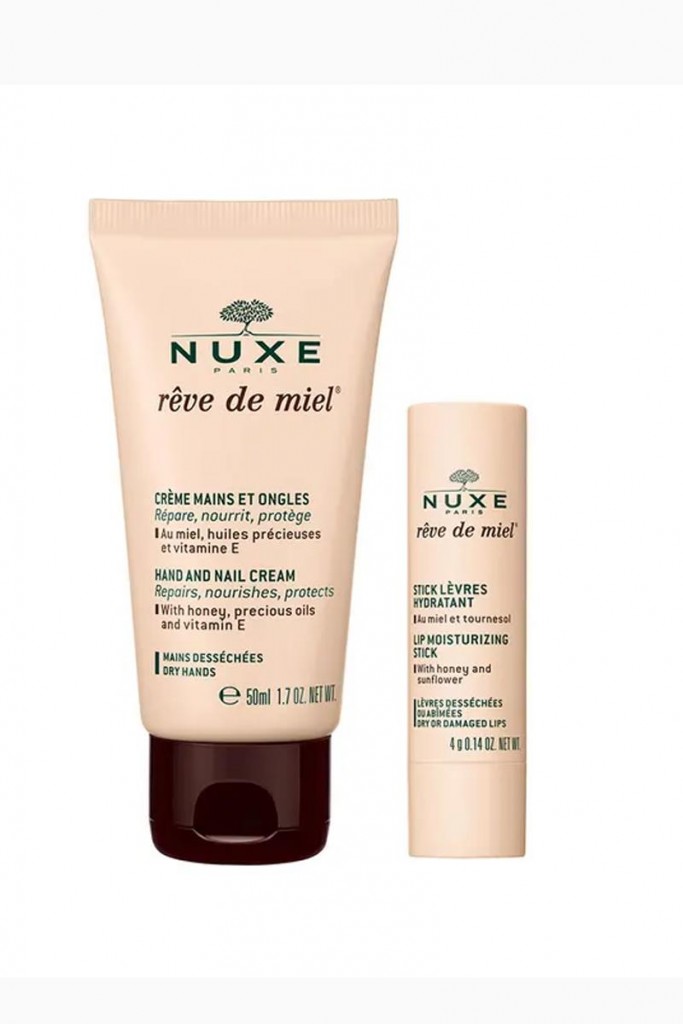 Nuxe Reve De Miel Hand And Nail Cream 30Ml - Lip Stick Dudak Bakımı 4G