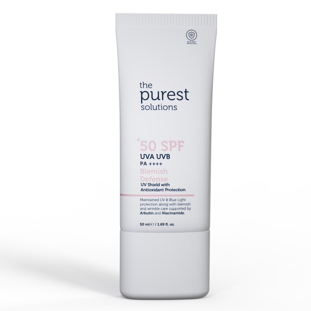The Purest Solutions Uv Shield With Antioxidant Protection Blemish Defense