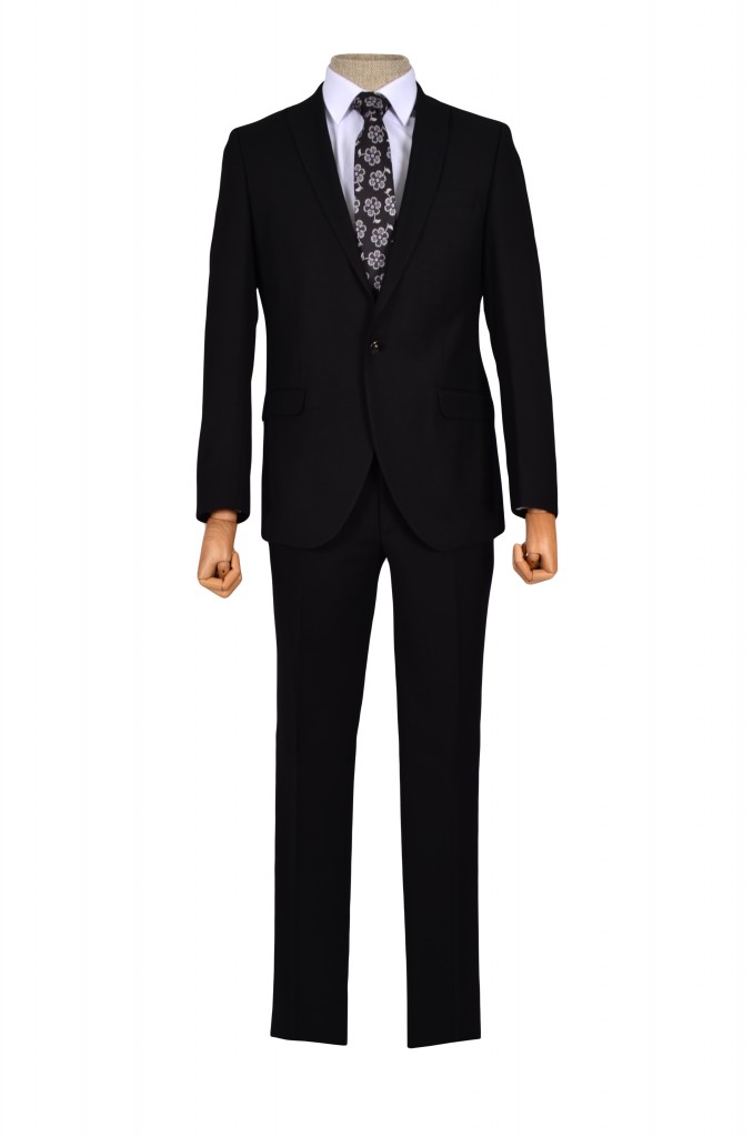 Cengiz İnler Kırlangıç Yaka Tek Düğme 6 Drop Slim Fit Erkek Takım Elbise