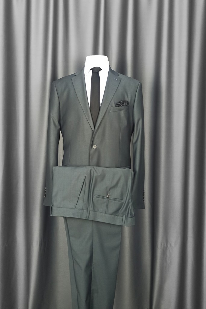 Cengiz İnler Mono Yaka Çift Düğme 6 Drop Klasik Erkek Takım Elbise