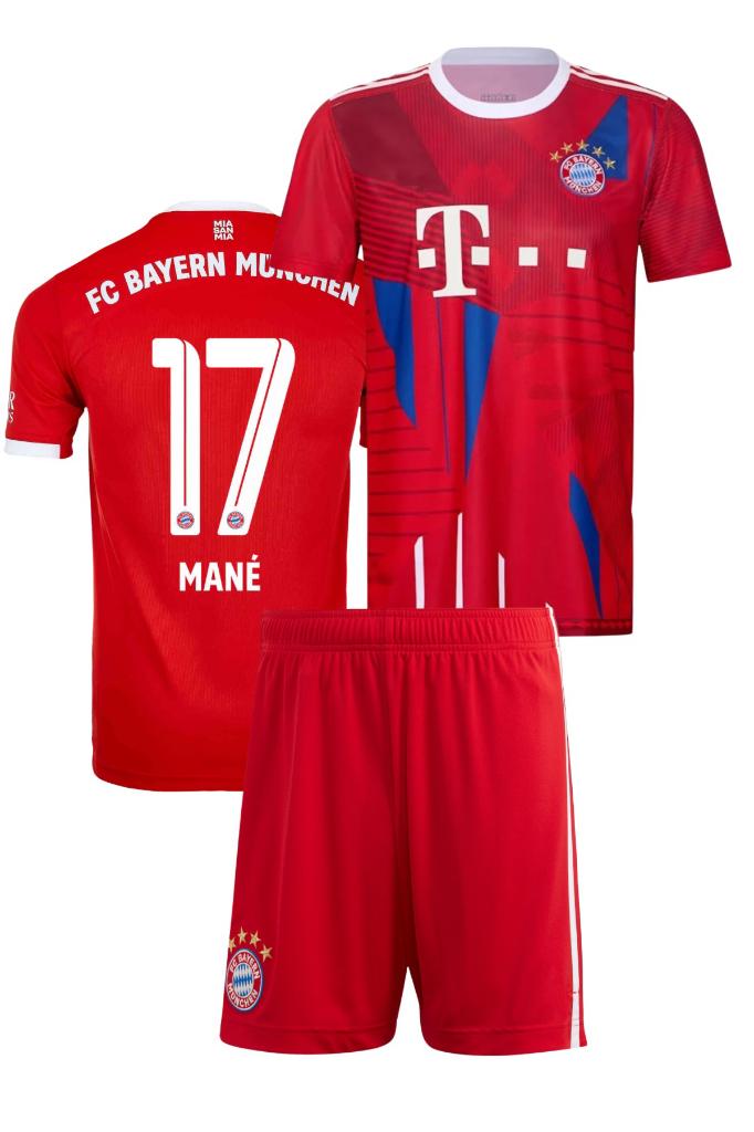 Çocuk Bayern Münih 10. Yıl Mane Futbol Forması Ve Şort Takımı