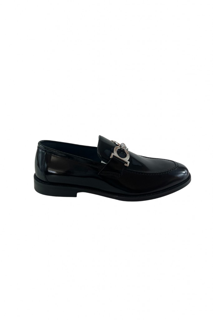 La Scada X12575 Siyah Hakiki Deri Klasik Erkek Ayakkabı