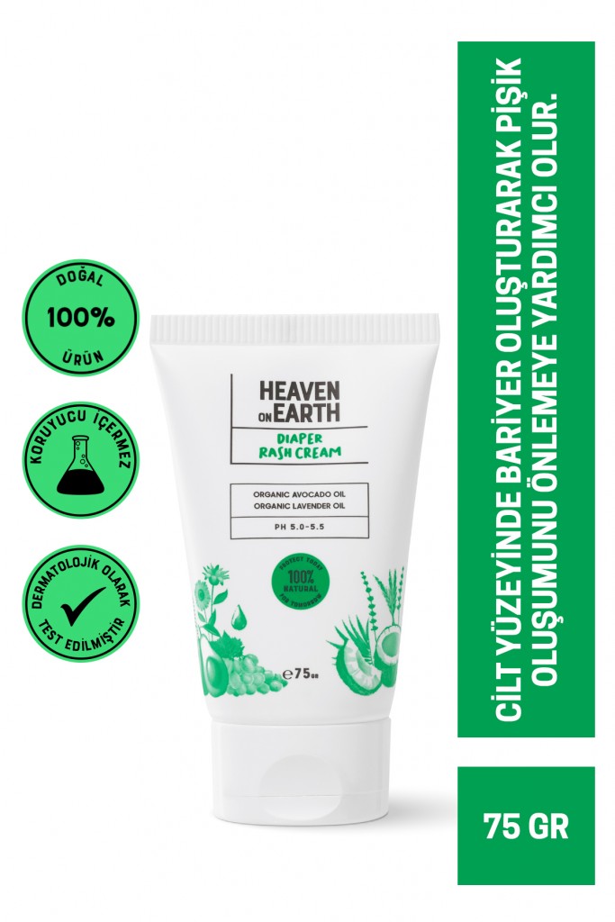 Pişik Önlemeye Yardımcı Krem %100 Doğal Ve Organik İçerikli Diaper Rash Cream 75Gr